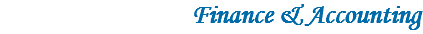 Finance & Accounting